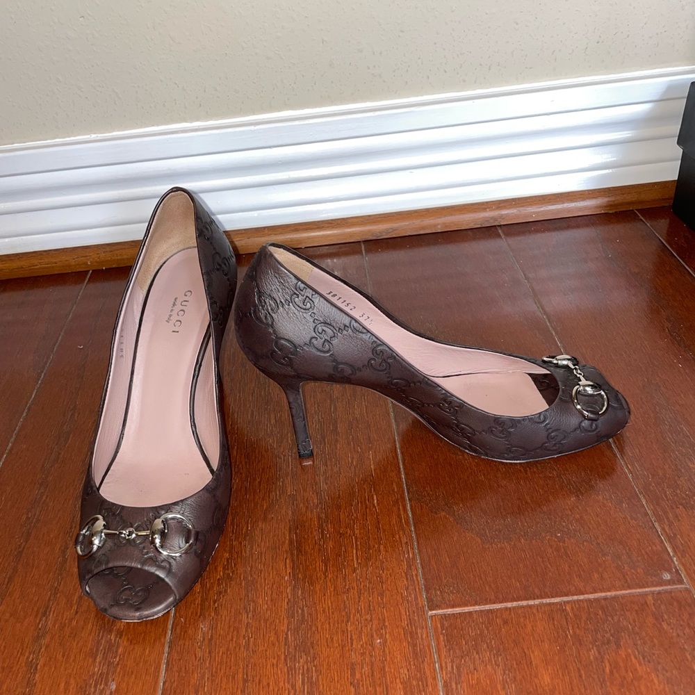 Brown Gucci Heels